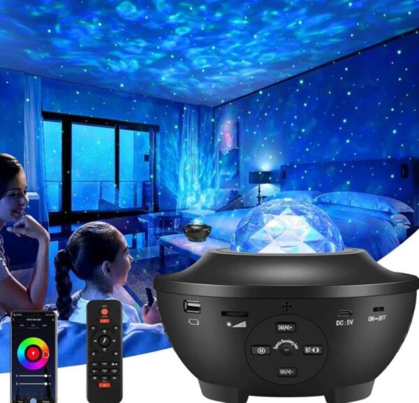 Galaxy Star Projector with Bluetooth Music & Ocean Wave Effects