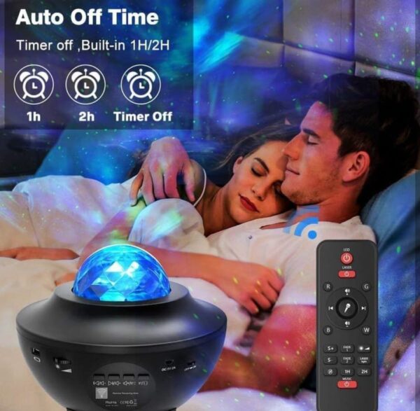 Galaxy Star Projector with Bluetooth Music & Ocean Wave Effects - Image 4