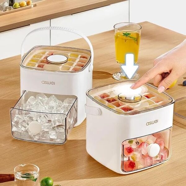 Icebox with Storage & Tong – Portable Ice Container for Home & Parties - Image 3