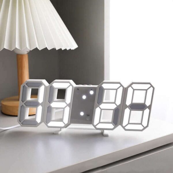 3D LED Digital Wall Clock – Multi-Functional Modern Design - Image 5