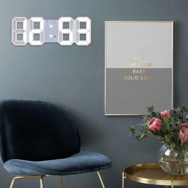 3D LED Digital Wall Clock – Multi-Functional Modern Design - Image 3