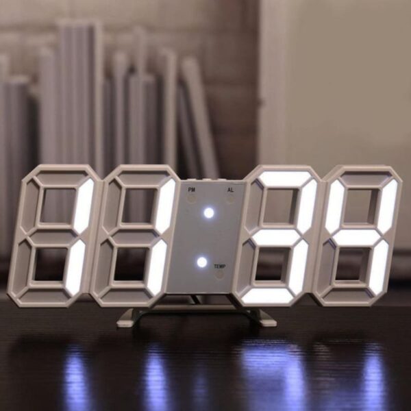 3D LED Digital Wall Clock – Multi-Functional Modern Design - Image 2