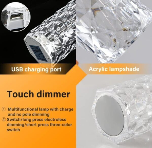 Crystal Diamond Table Lamp - Image 4