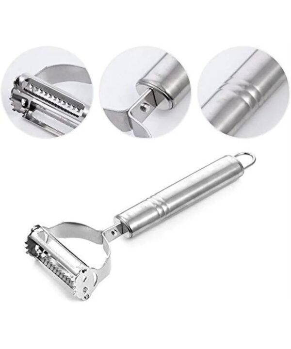 Multicolor Stainless Steel Grater & Multi-Function Fruit Peeler - Image 5