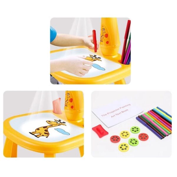 Creative LED Drawing Projector Table Toy for Kids - Image 5