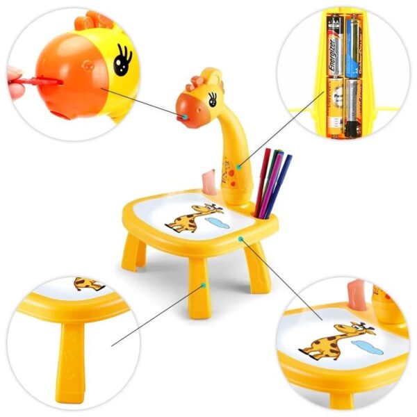 Creative LED Drawing Projector Table Toy for Kids - Image 4