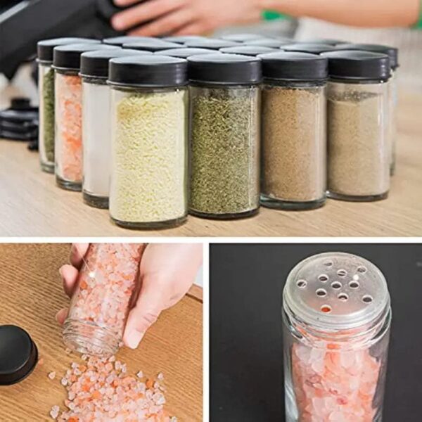 360° Rotating Ferris Wheel Spice Rack – 18 Jar Organizer Set - Image 4