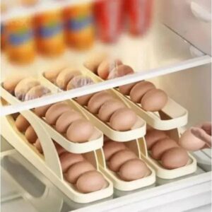 Double Layer Countertop Automatic Scrolling Egg Rack