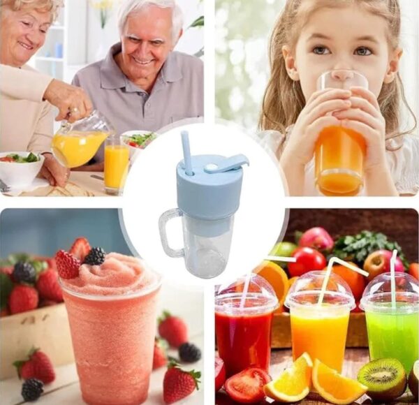 Portable Fruit Blender Cup – USB Rechargeable Smoothie Maker - Image 4