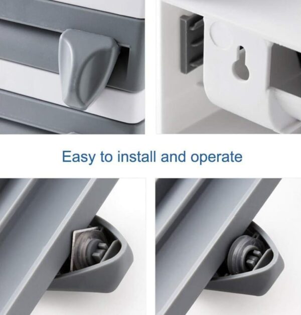 4-in-1 Paper Dispenser and Holder for Kitchen Wraps & Towels - Image 4