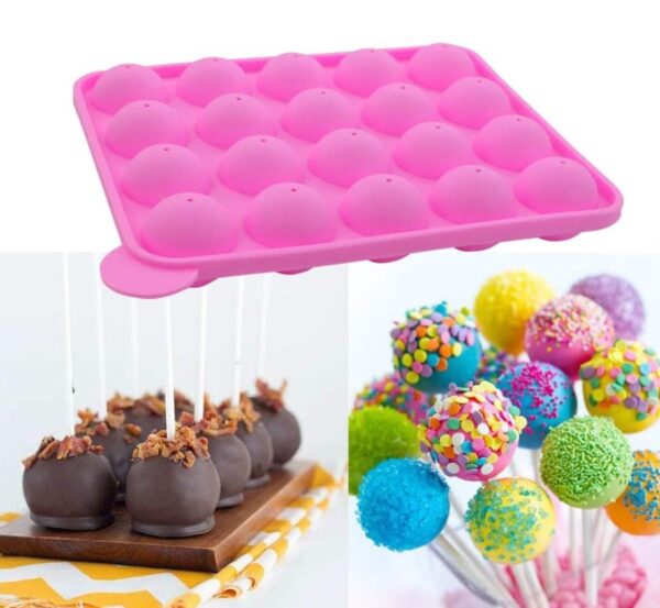 Silicone Lollipop Mold with Sticks
