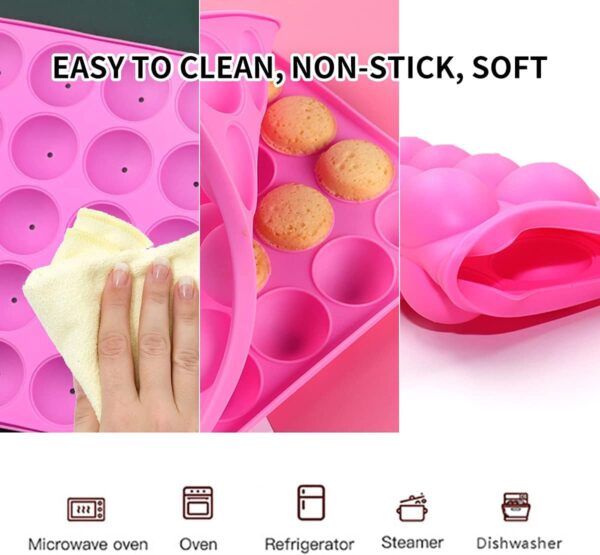 Silicone Lollipop Mold with Sticks - Image 4