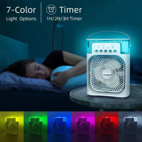 Portable Air Conditioner Mist Fan With 600ml Water Tank - Image 3