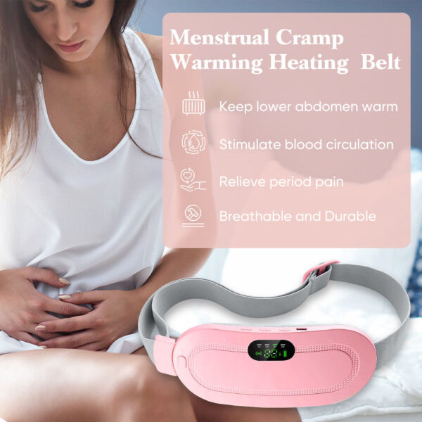 Electric Period Cramp Massager – Portable Heat & Vibration Therapy for Menstrual Pain Relief - Image 3